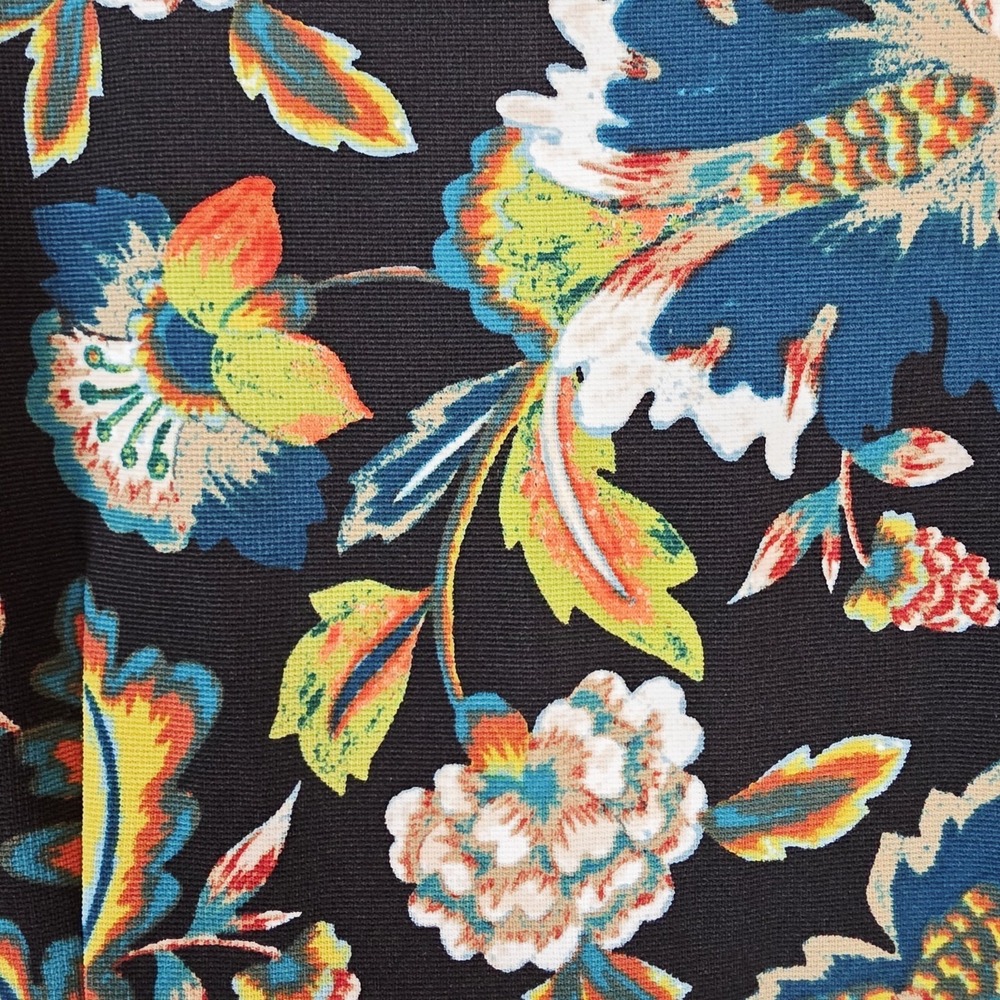 INC Black & Yellow Floral Sheath Dress Floral Print Large.A32 - Picture 9 of 11